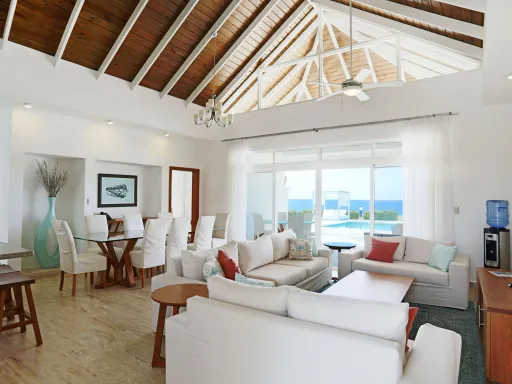 Oceanfront four-bedroom villa