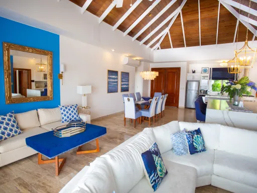 Oceanfront three-bedroom villa