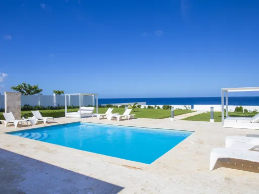 Oceanfront four-bedroom villa