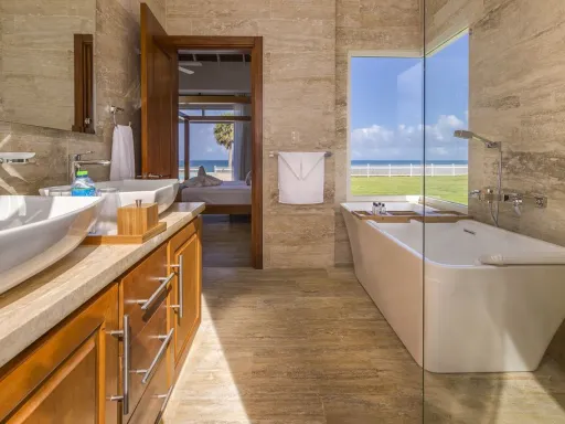 Oceanfront three-bedroom villa